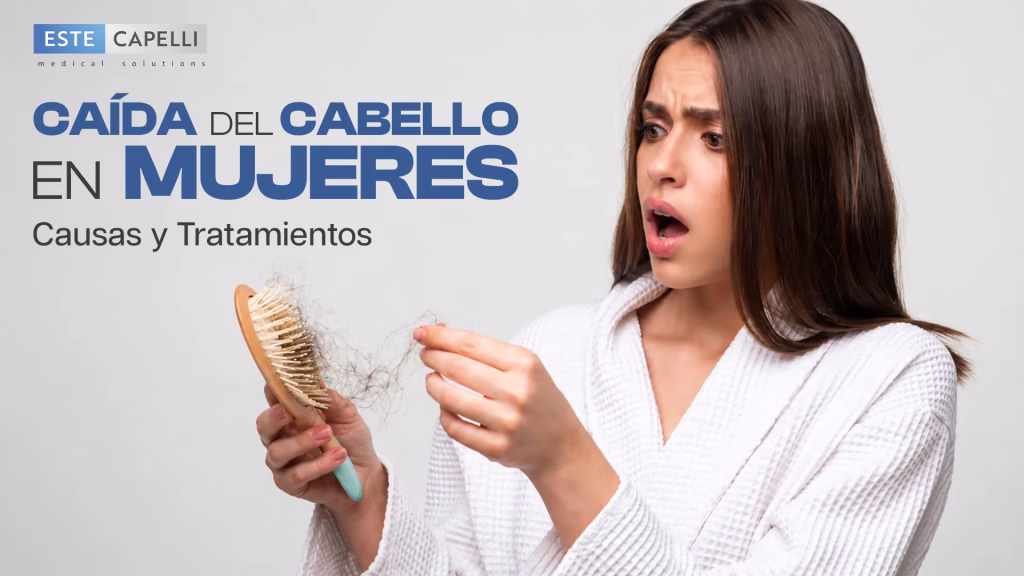 caída del cabello en mujeres por causas hormonales y posparto